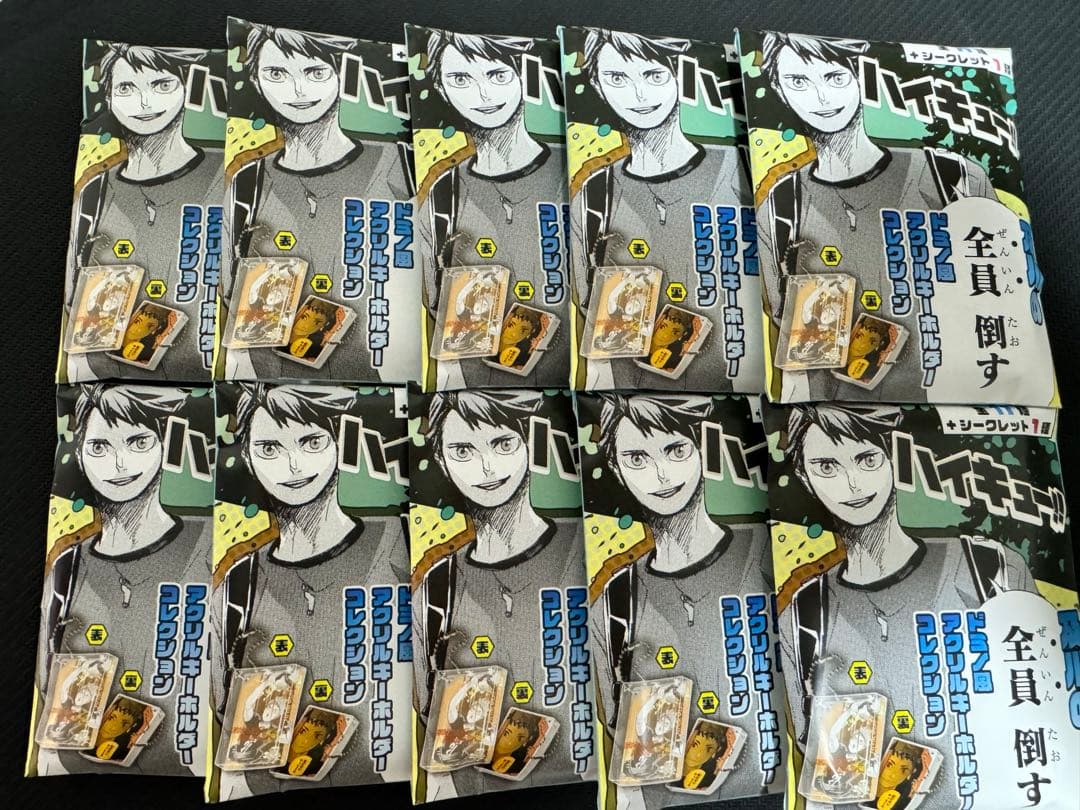 ハイキュー ドミノ風アクリルキーホルダーコレクション 未開封10点セット ハイキュー ドミノ風アクリルキーホルダーコレクション 未開封10