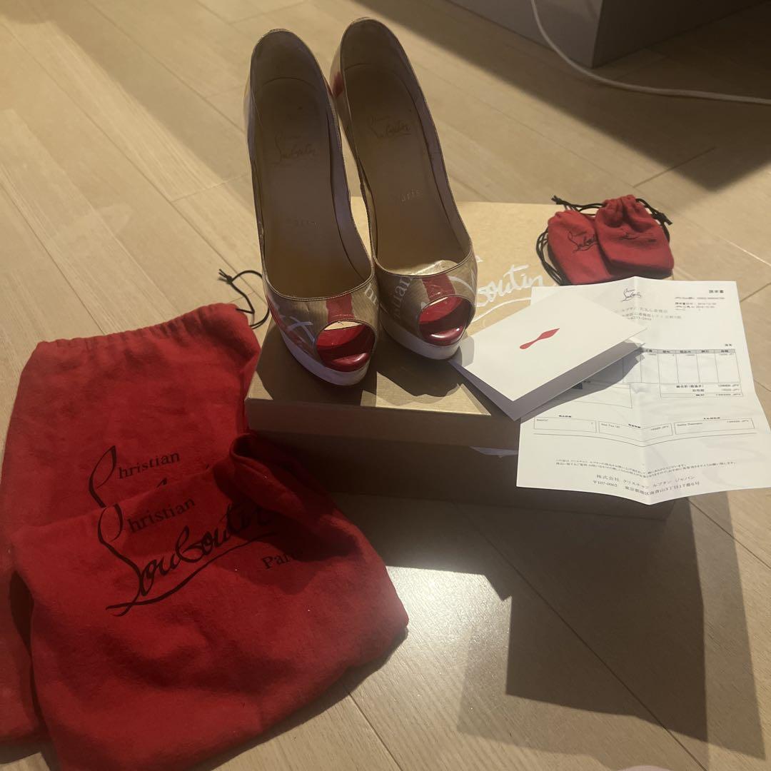 Christian Louboutin オープントゥハイヒール