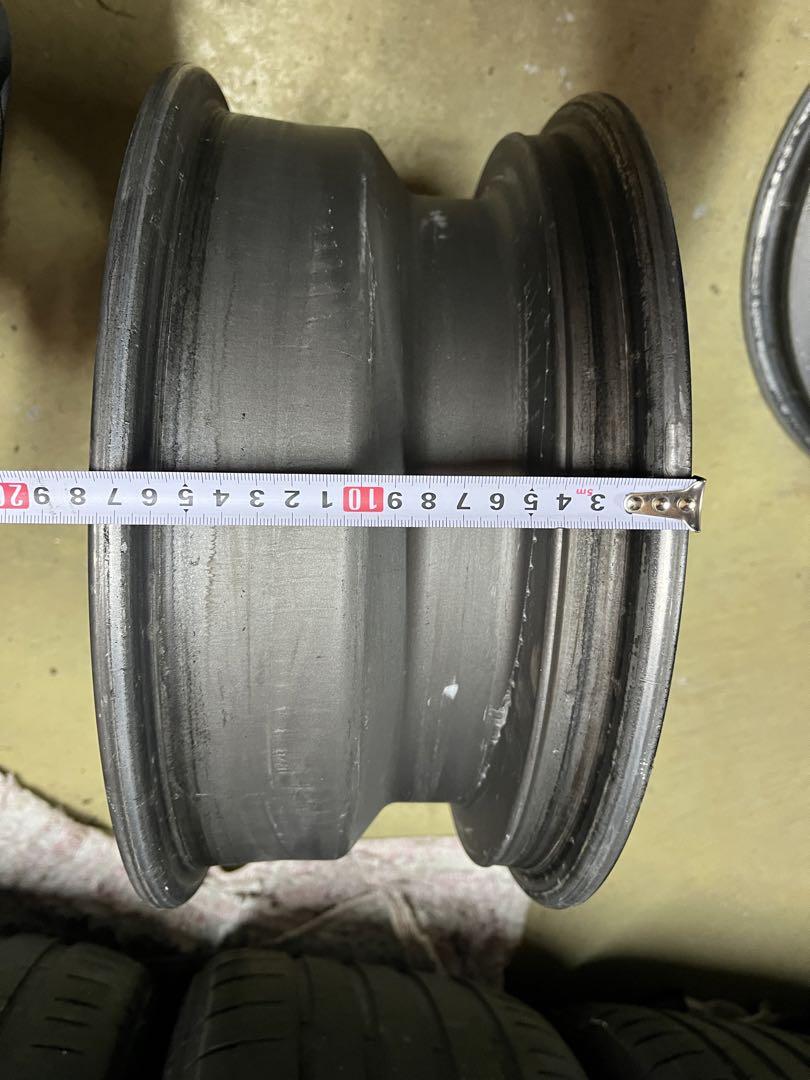 14インチ ワタナベ 6J+37 114.3 カプチーノ 中古アルミホイール