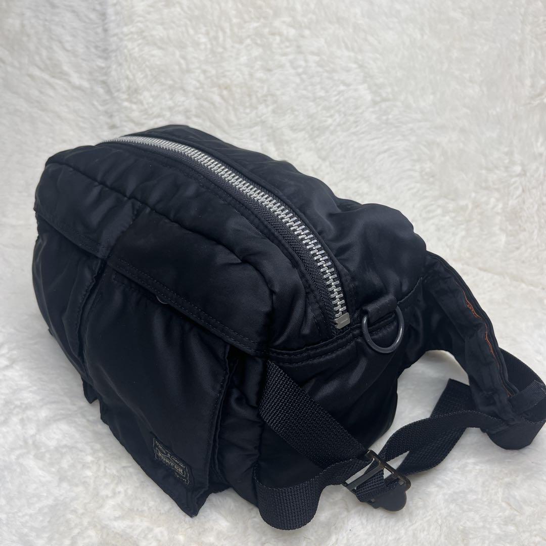 ✨外観美品✨PORTER タンカー ボディバッグ 2way ブラック