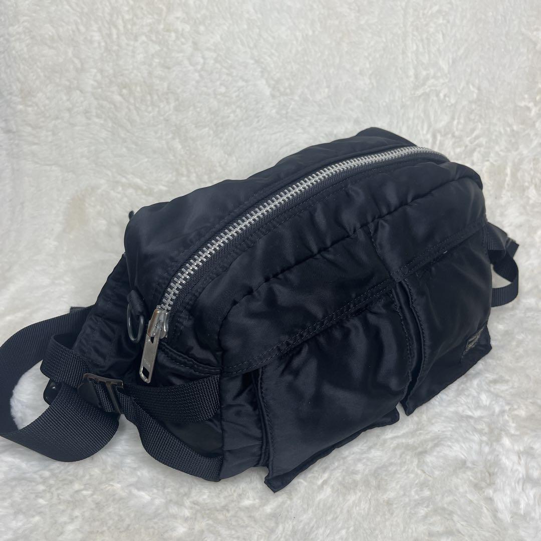 ✨外観美品✨PORTER タンカー ボディバッグ 2way ブラック