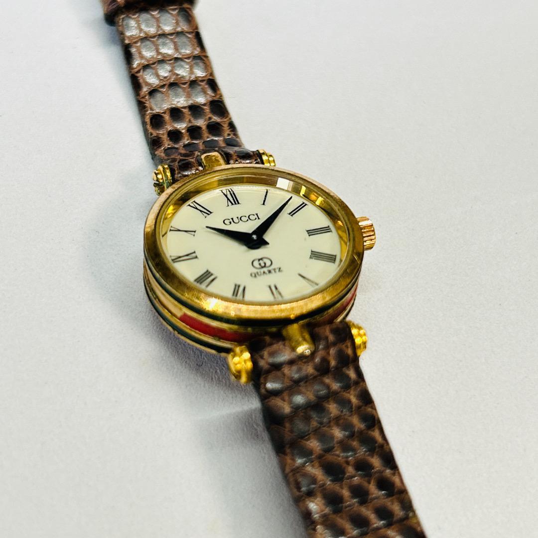 稼働 グッチ GUCCI GG 腕時計 シェリーライン 純正ベルト