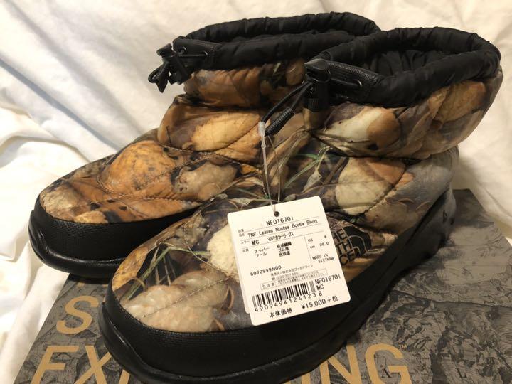 新品 Supreme THE NORTH FACE ヌプシブーティー 枯れ葉