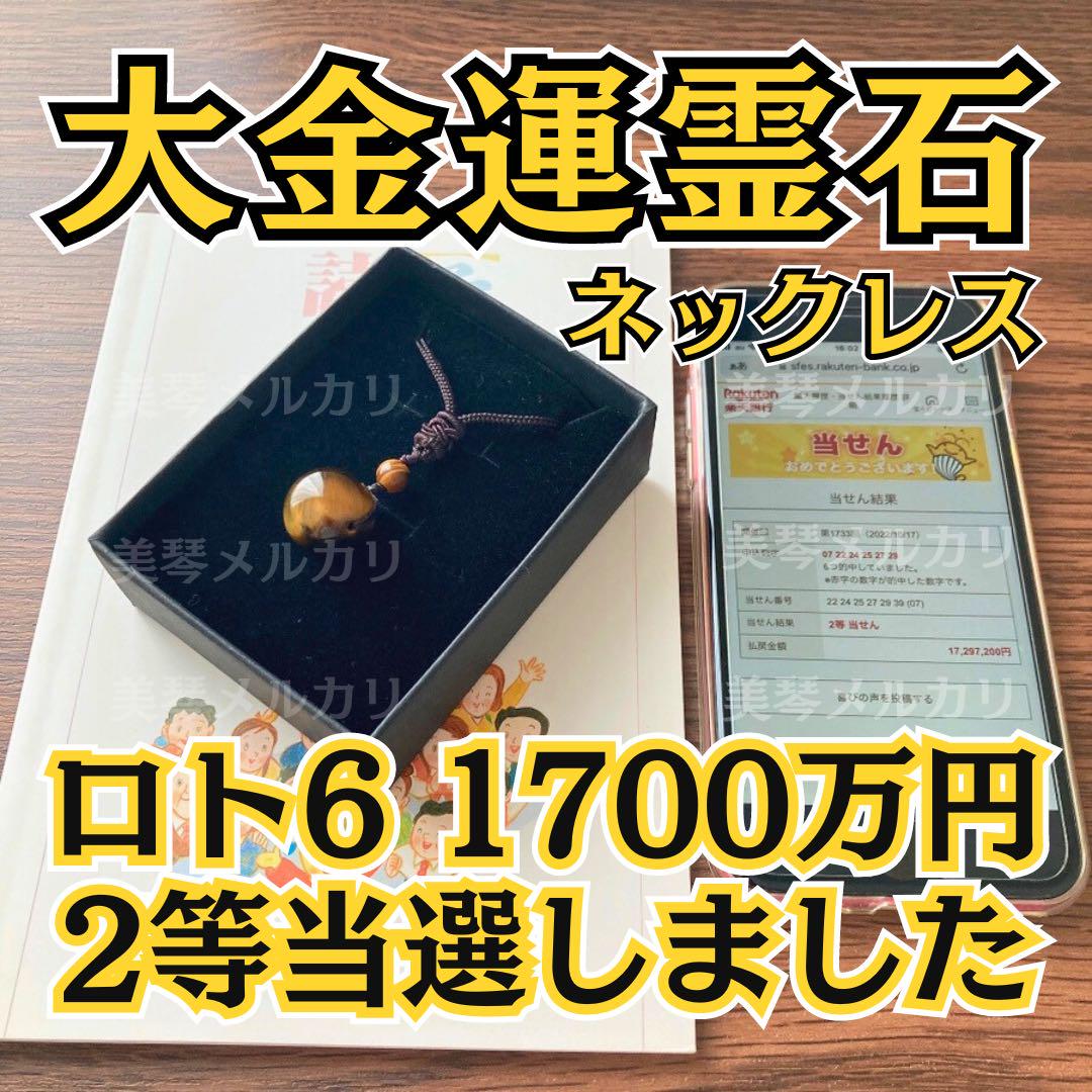 【015】大金運霊石ネックレス✧︎宝くじ高額当選✧︎億万長者✧︎金運アップ✧︎座敷わらし