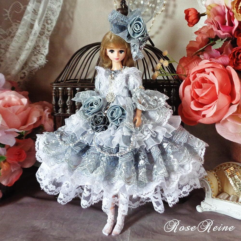 霧に覆われた妖精 煌めく魅惑のフリルドールドレス豪華5点セット