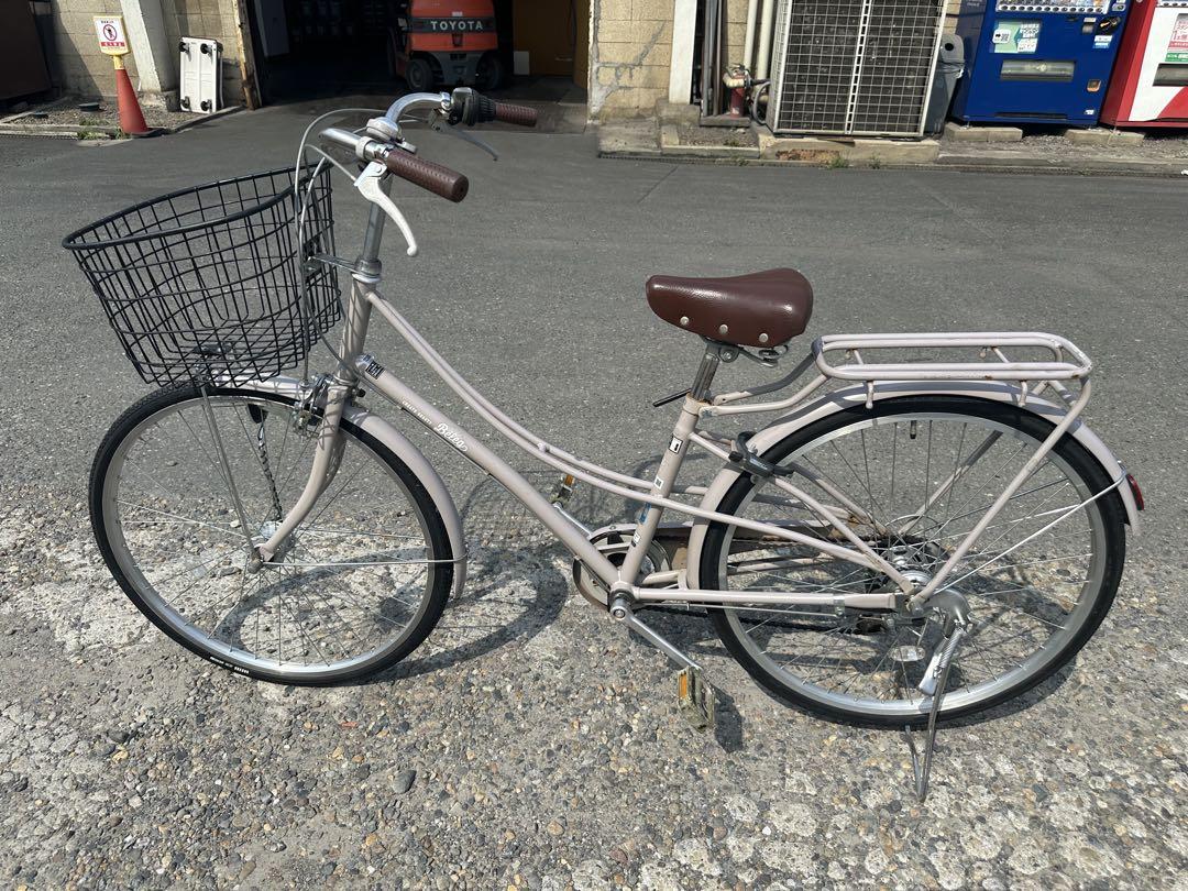 グレー シティサイクル バスケット付き - メルカリ