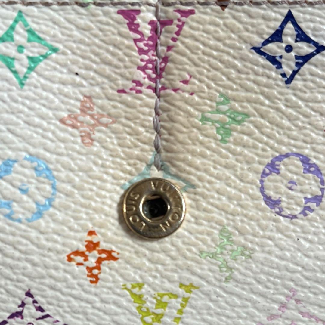 ルイヴィトン Louis Vuitton 長財布 マルチカラー ホワイト系