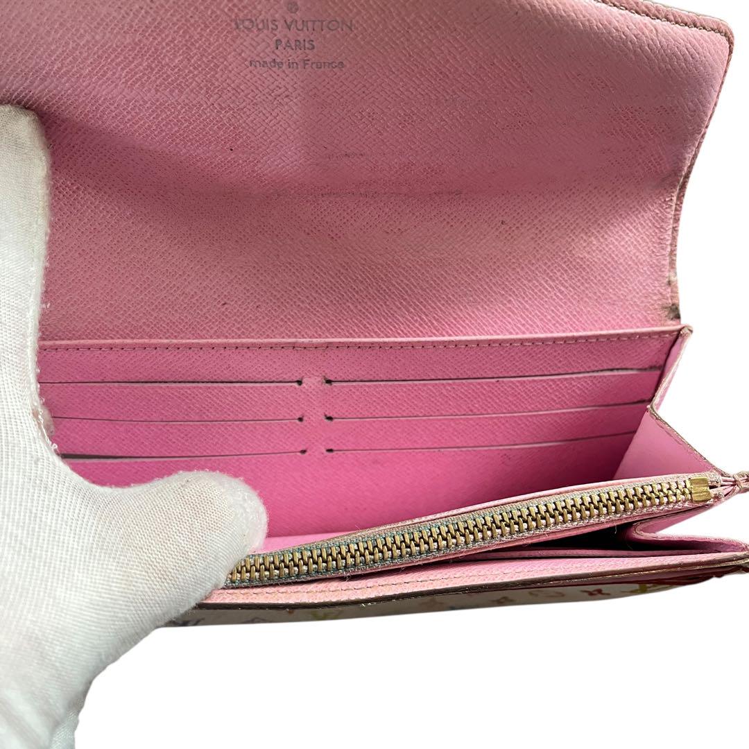 ルイヴィトン Louis Vuitton 長財布 マルチカラー ホワイト系