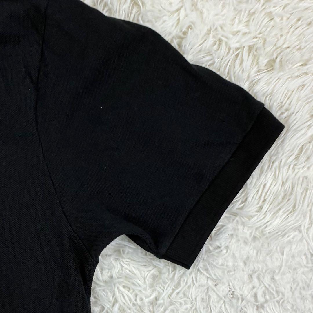 美品　ラコステ　L1212　ポロシャツ　鹿の子　ブラック　XL　大きいサイズ