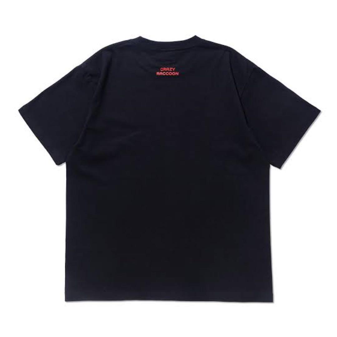 CrazyRaccoon CR ハートロゴ 半袖Tシャツ 黒 ユニセックス CrazyRaccoon CR ハートロゴ 半袖Tシャツ 黒 ユニセックス