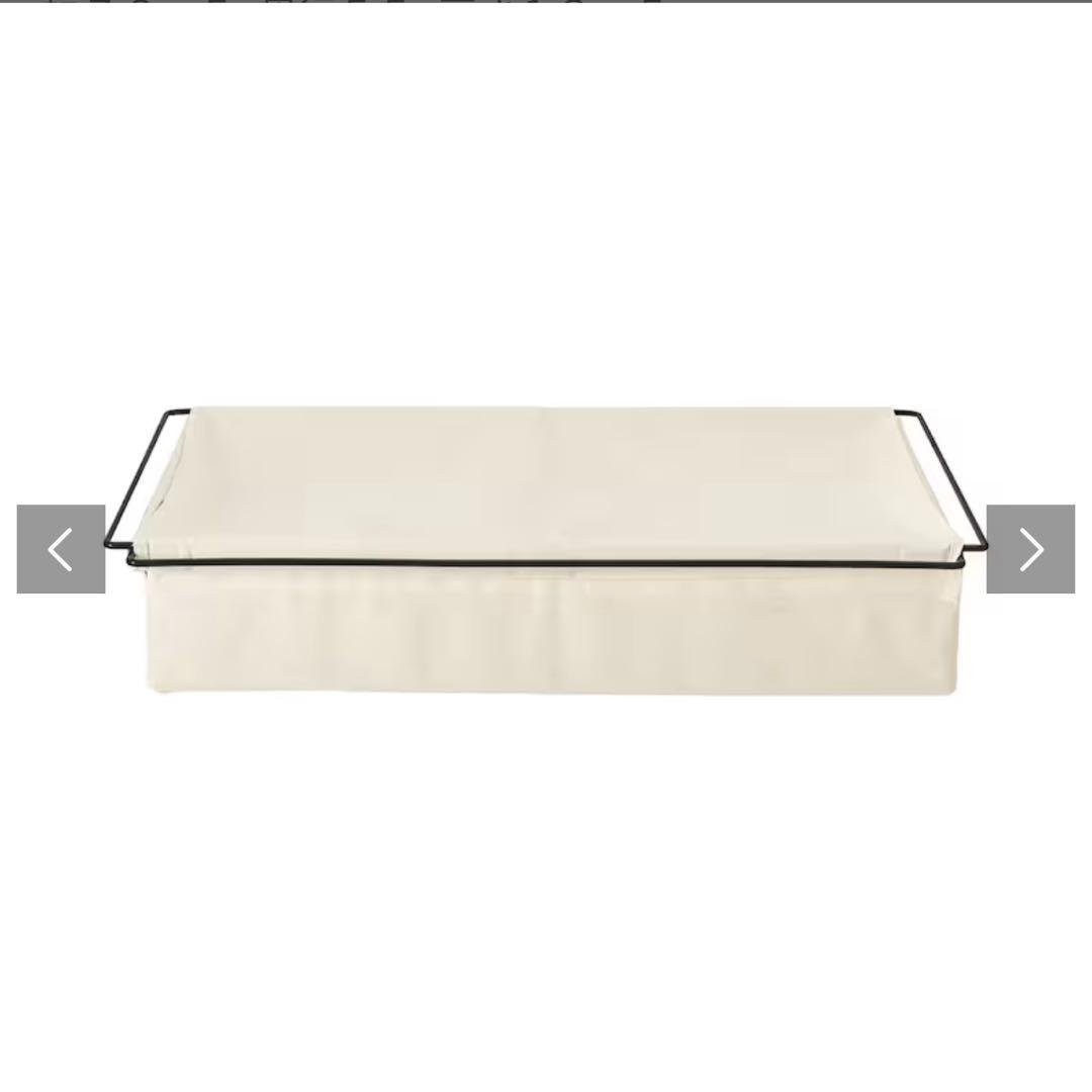 MUJI 無印良品 ベッドフレーム用帆布バスケット・大×2