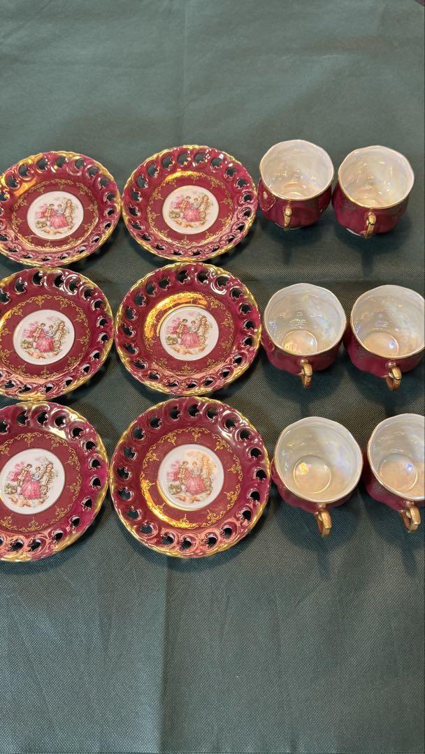 大橋陶器　OHASHI CHINA カップ＆ソーサー　6客セット