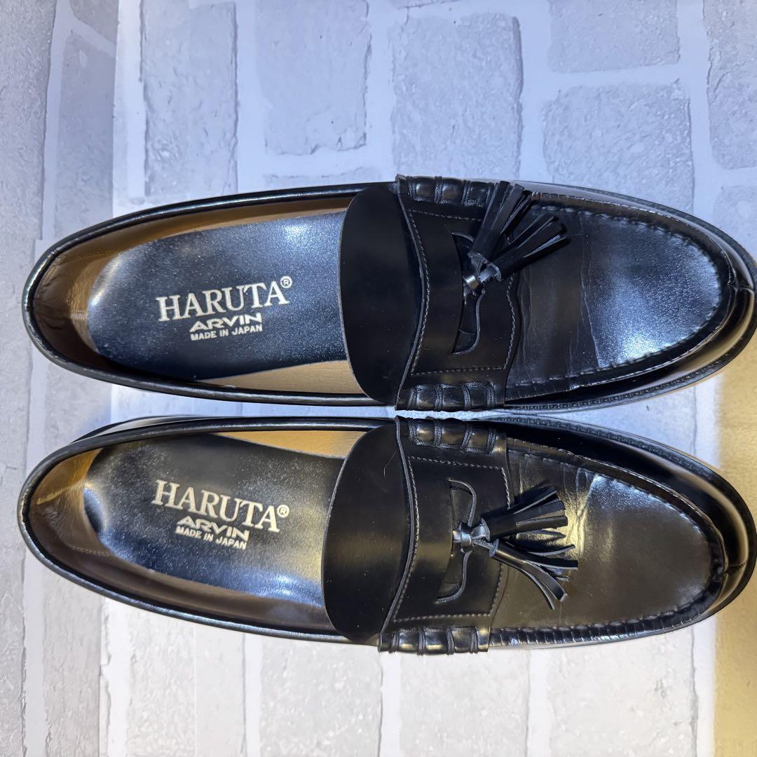 【極美品】HARUTA ハルタ コインローファータッセル付き ブラック 29cm