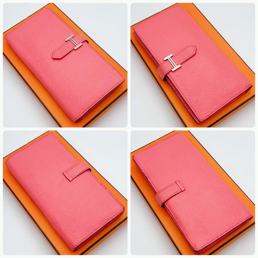 開運財布!新品未使用 エルメス ベアン スフレ ピンク 財布 正規保証1876 開運財布!新品未使用 エルメス ベアン スフレ ピンク 財布 正規保証1876