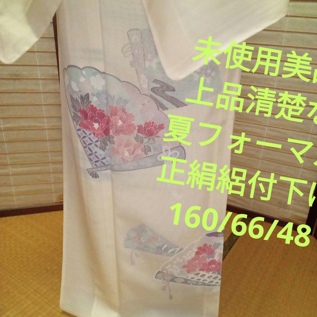 3656未使用美品　上品清楚な　夏のフォーマル　正絹絽付下げ