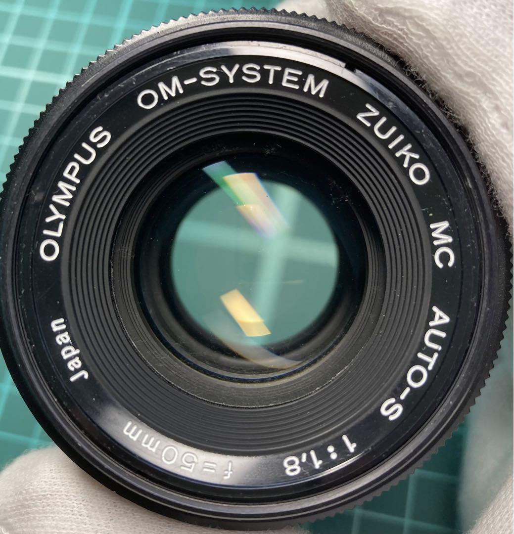 ★ OLYMPUS OM-1 (革ケース付) + ★ 標準レンズ 50mm