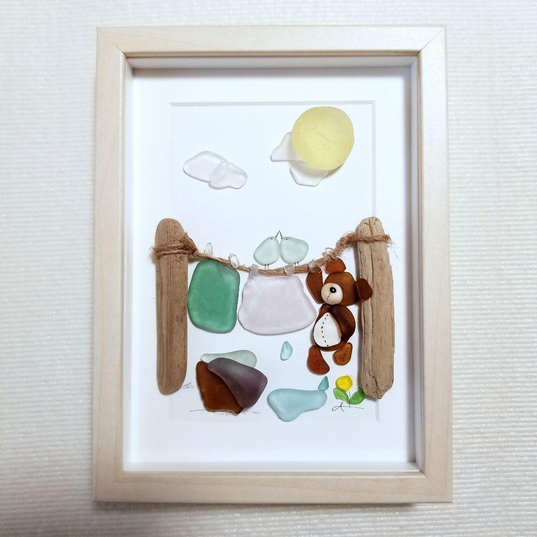 ＊ゆめかわ三日月ブランコ BABYちゃん達＊シーグラスアート 天然石 : シーグラスアート 「ゆめかわ」 : Toys \u0026 Games