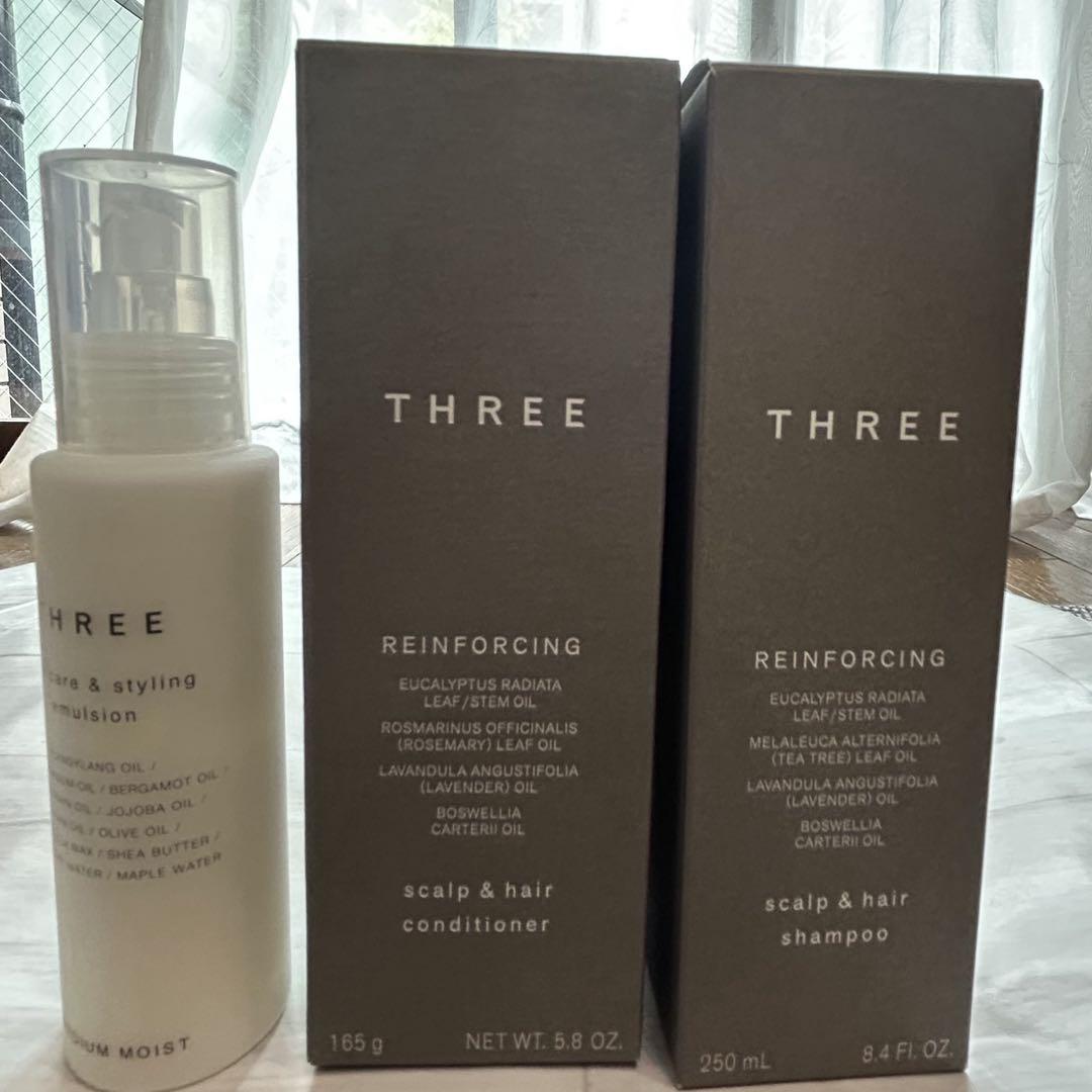THREE シャンプー＆コンディショナ-&スタイリングセット