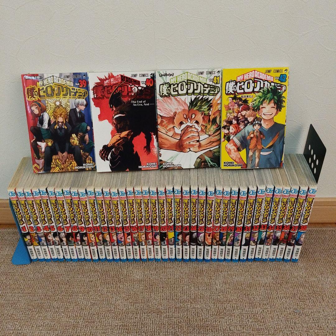 希少※僕のヒーローアカデミア 全42巻　全巻初版　初期帯　美品 僕のヒーローアカデミア 42巻 全巻セット 初版帯付き新品未開封
