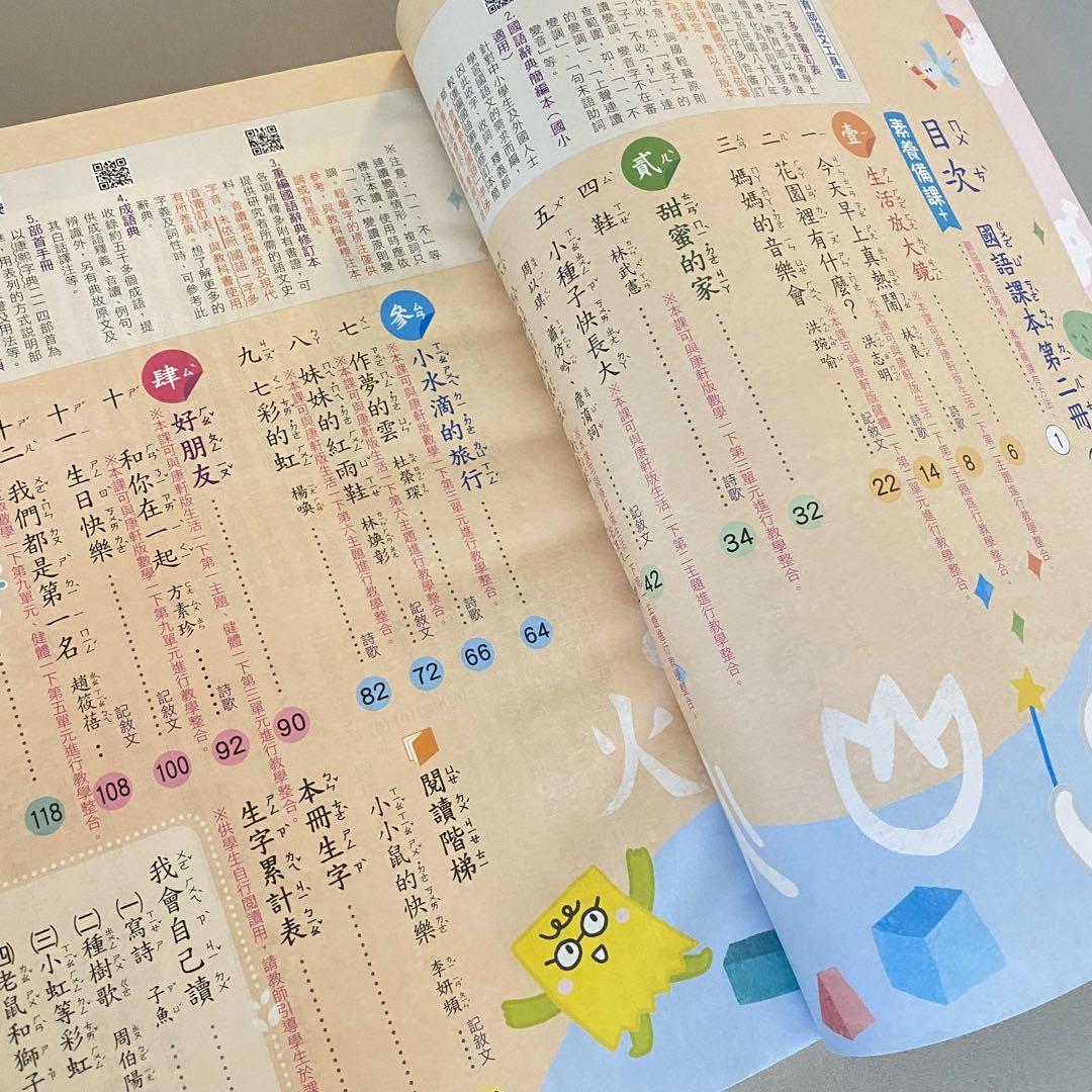 台湾小学校 台灣國小 康軒 國語課本 教科書 教本 注音 - メルカリ