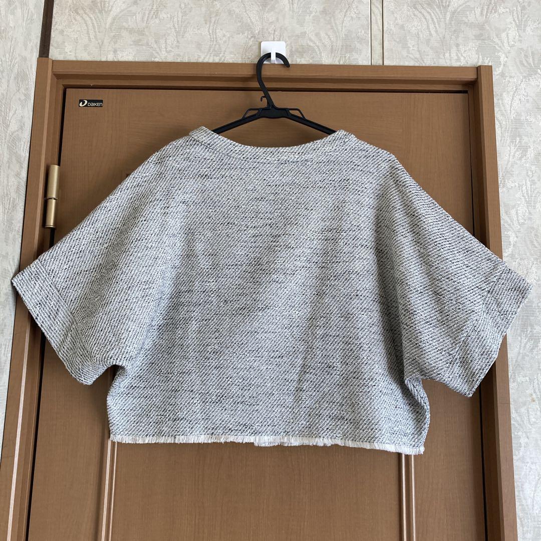 BEADSLEY ビアズリー ツイードバックボタントップス　極美品