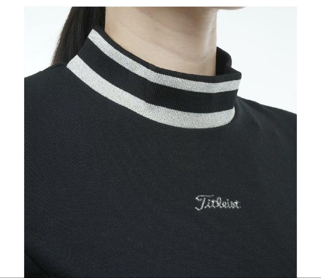 タイトリスト　TITLEIST　麻混鹿の子 ストレッチ モックネック半袖シャツ