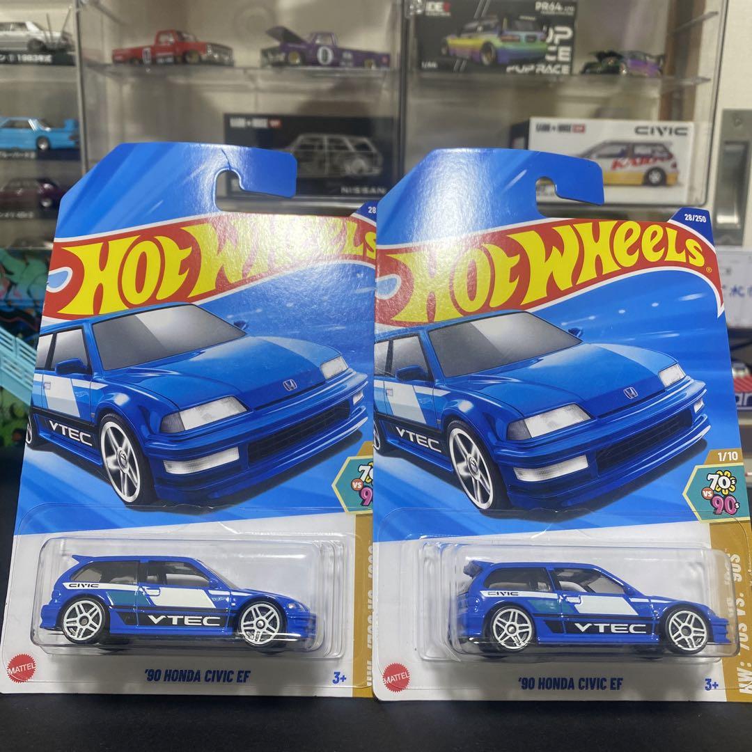 HONDA EF CIVIC シビックミニカー2台セット Honda Civic EF 2台セット