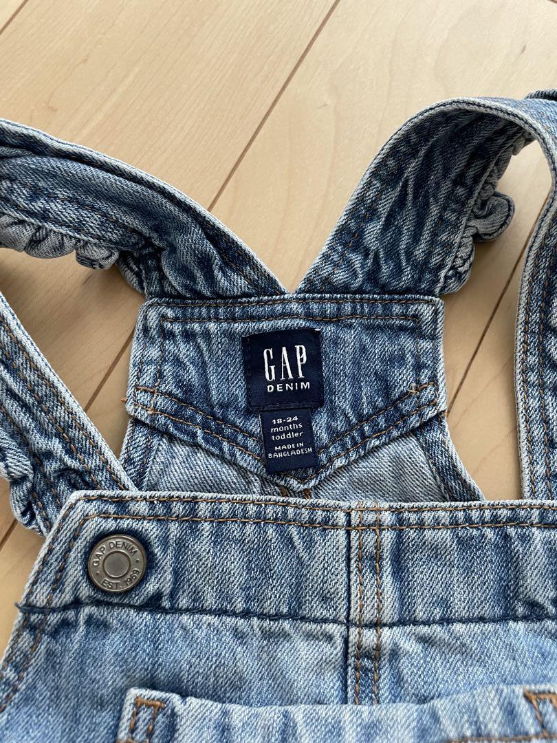 gap デニムオーバーオール 90サイズ フリル付き - メルカリ