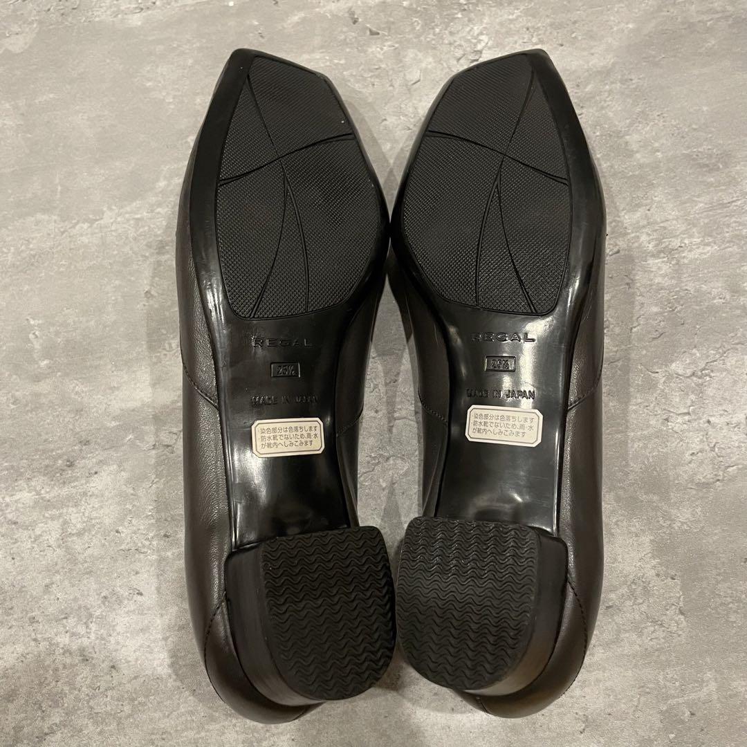 【極美品】REGAL リーガル パンプス ハイヒール ブラック ビット 25.5