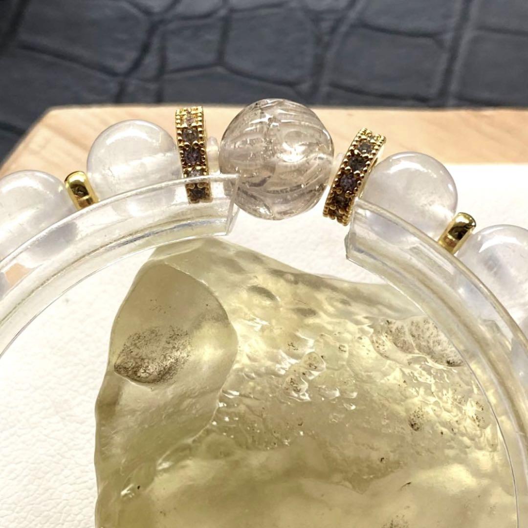 セール(SALE)開催中！ファッション通販 サービス特価】蓮花リビアングラス入り♡ムーンストーン8mm アクセサリー