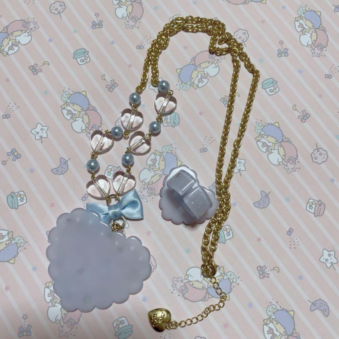 トッピングハートネックレス　Angelic Pretty Topping Heart Necklace (2021) by Angelic Pretty