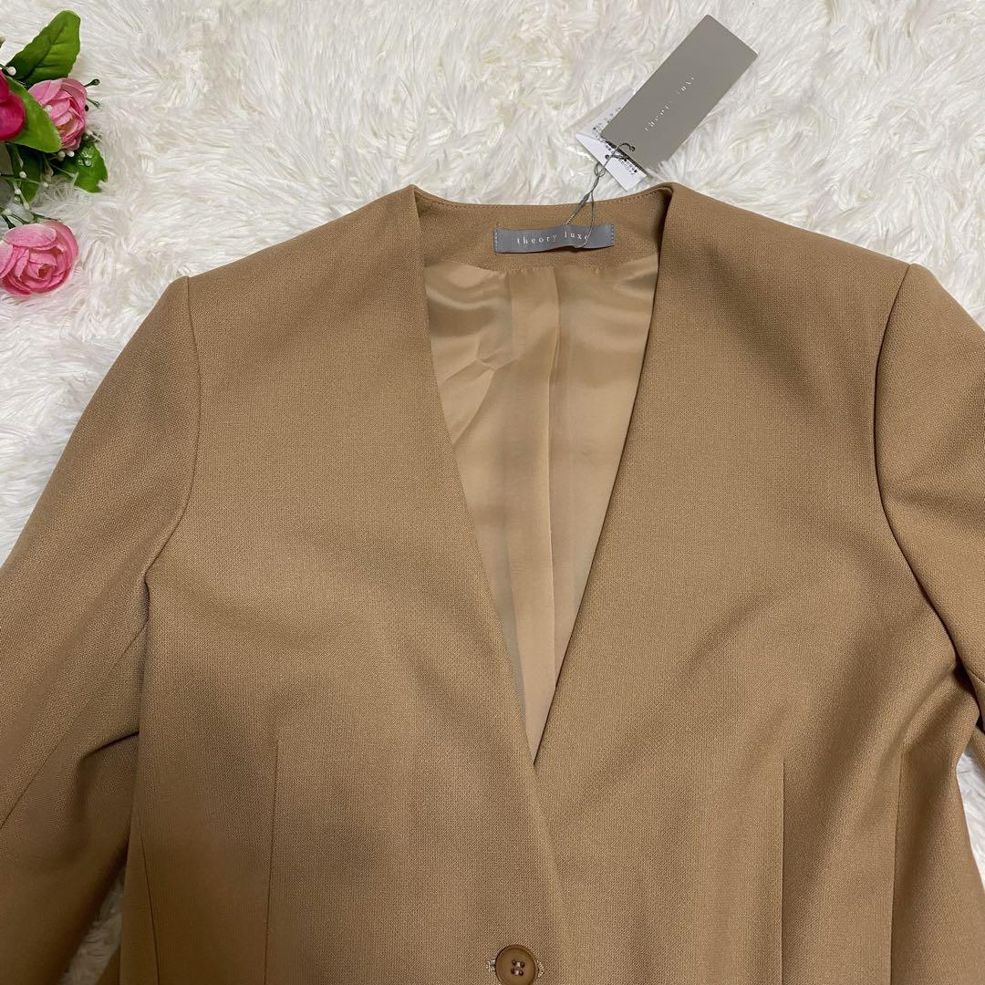 新品タグ付✨セオリーリュクス　theory luxe ノーカラージャケット