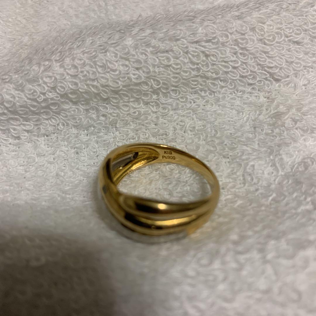 新着商品 18k pt900コンビリング hj9CN-m55946353627 人気SALESALE