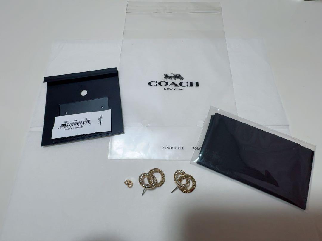 新品】コーチ インターロッキング オープン サークル パール