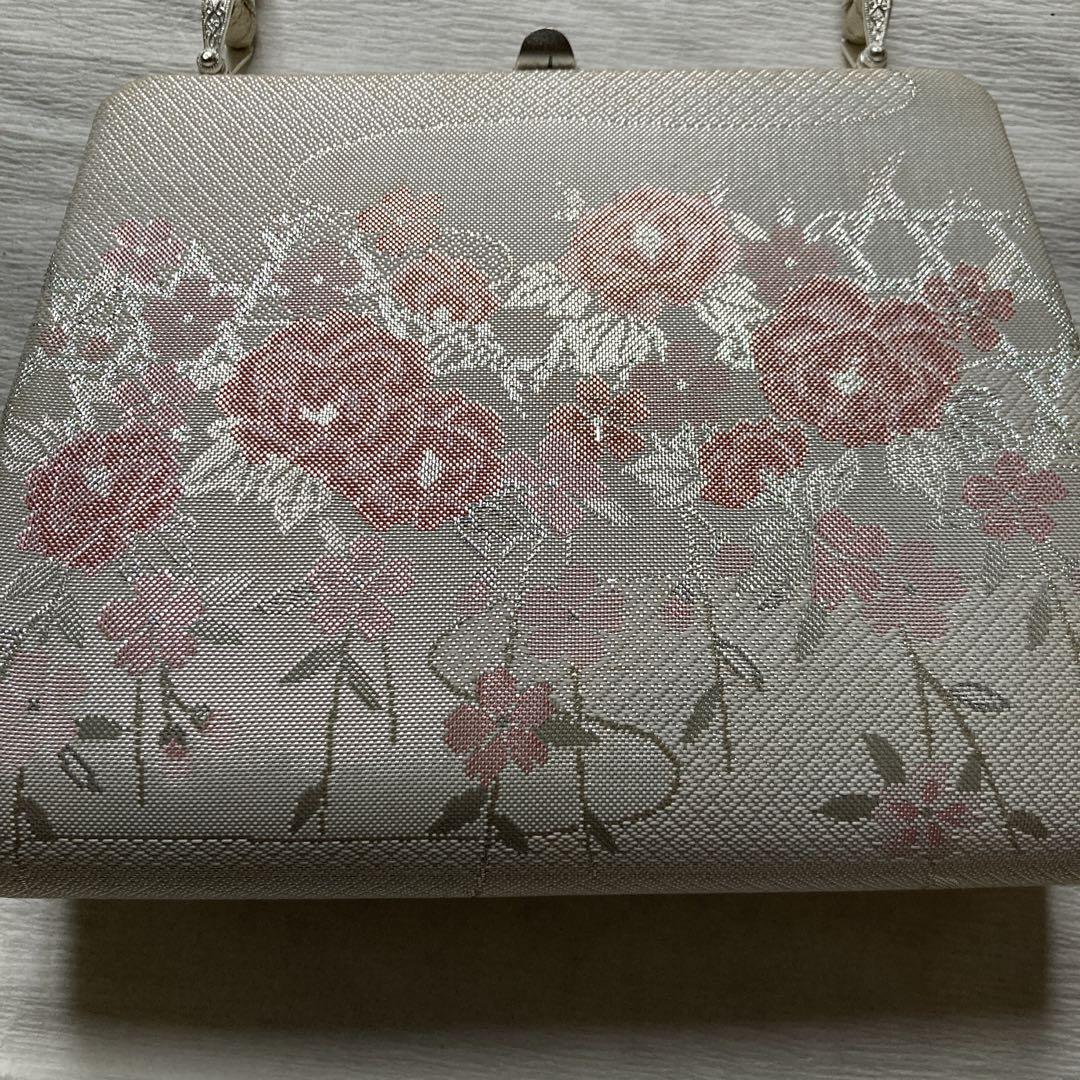 和装用花柄ハンドバッグ 厚底 zbs-silk04-04-.jpg