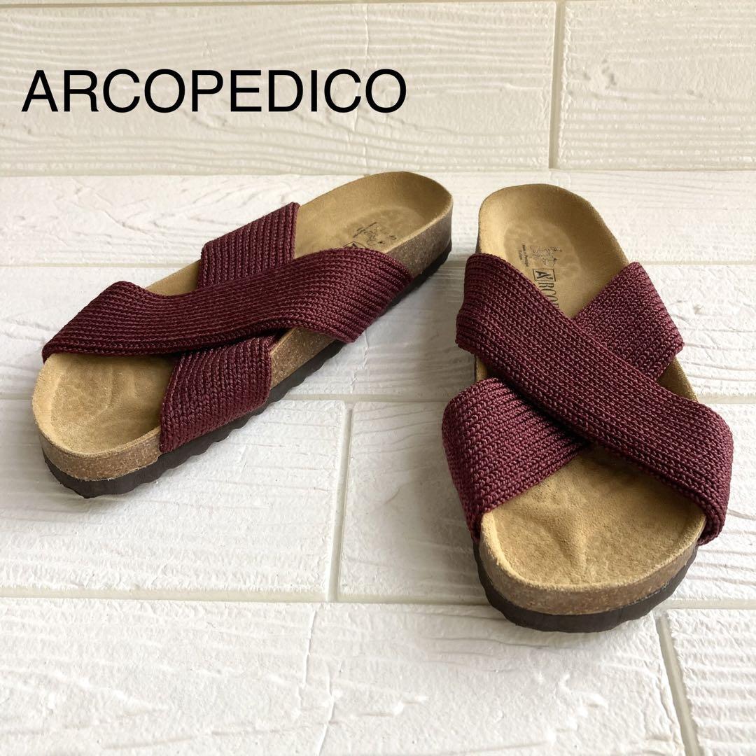 極は美品 ARCOPEDICO アルコペディコ サンダル クロスストラップ