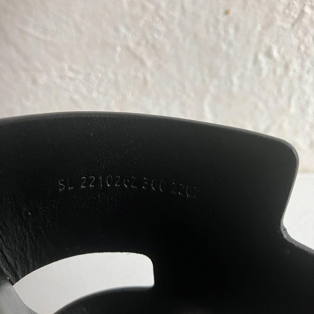 HERMES エルメス エズ サンダル 厚底 レザー ブラック 黒 36 23