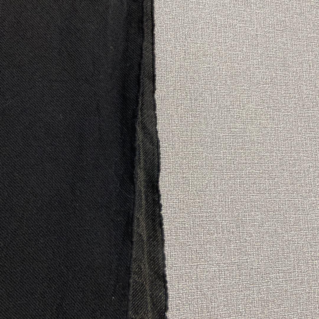 GUCCI 黒 グレー ロゴパターン マフラー