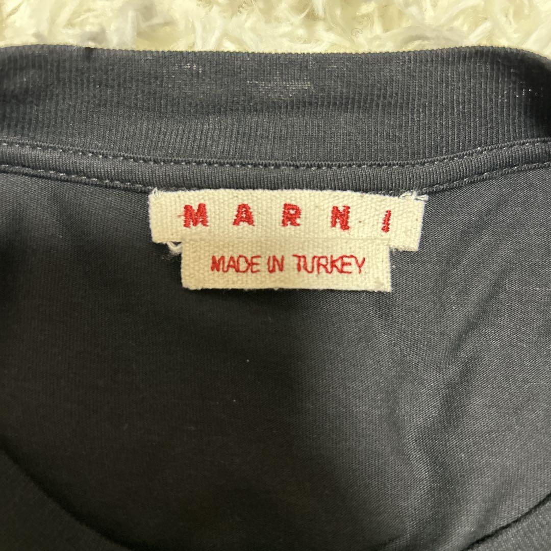 【美品】MARNI マルニ ロゴプリントカットソー 【M】 美品】MARNI マルニ ロゴプリントカットソー 【M】