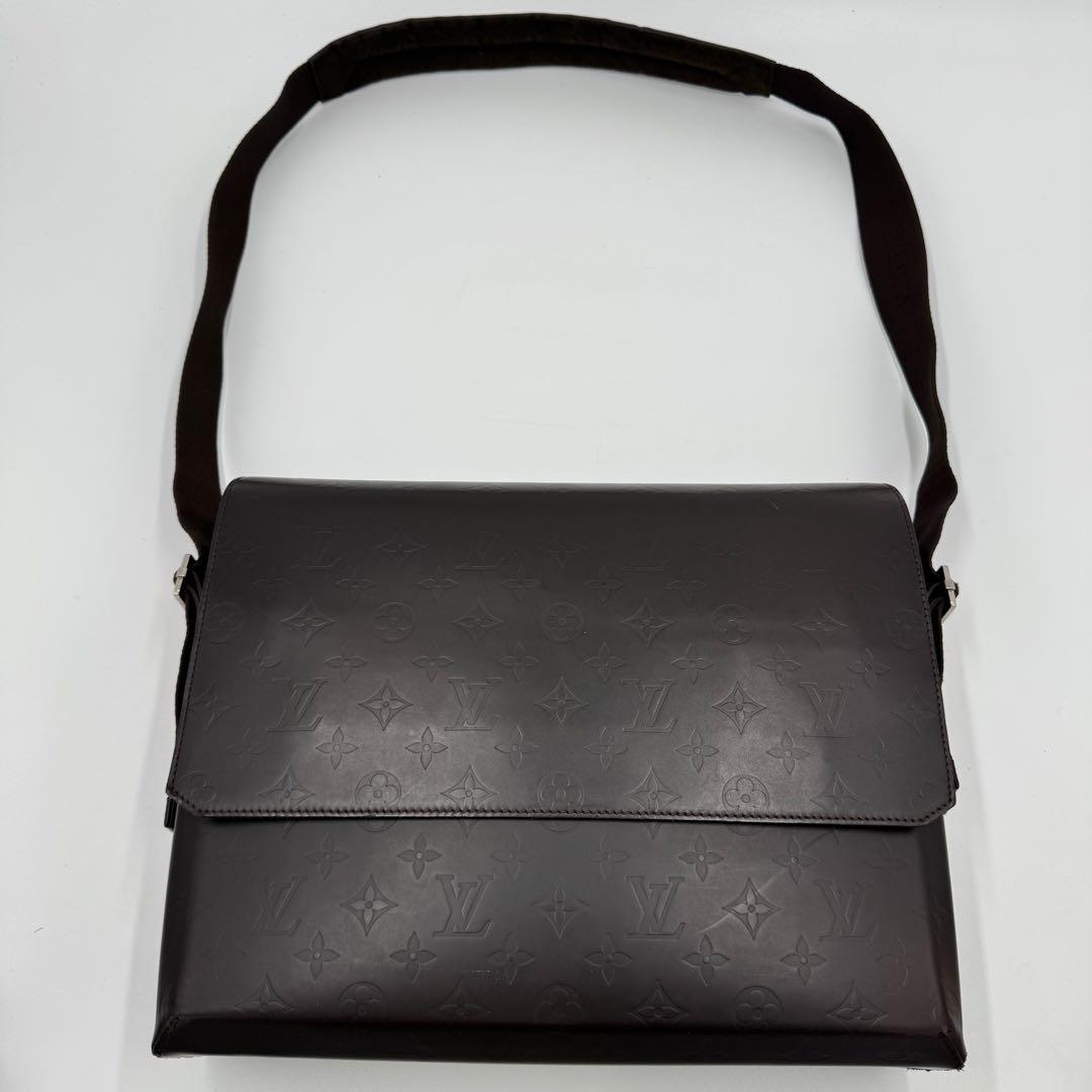 ルイヴィトン モノグラム グラセ フォンジー レザー ショルダーバッグ 濃茶 ルイヴィトン モノグラム グラセ フォンジー レザー ショルダーバッグ 濃茶