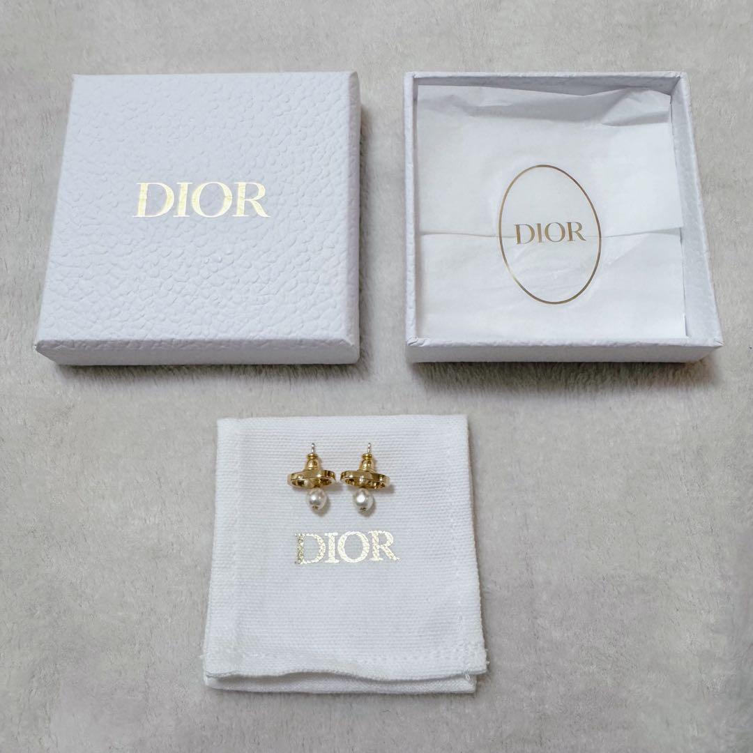 【正規品】Dior ディオール Petit CD ピアス パール