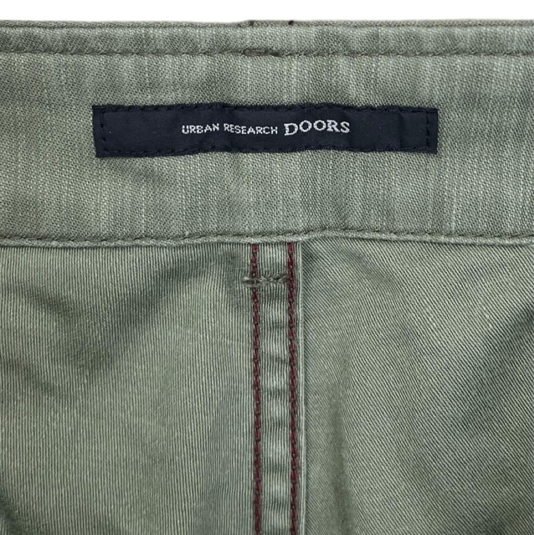 URBAN RESEARCH DOORS バックサテンベイカーパンツ ペンキ