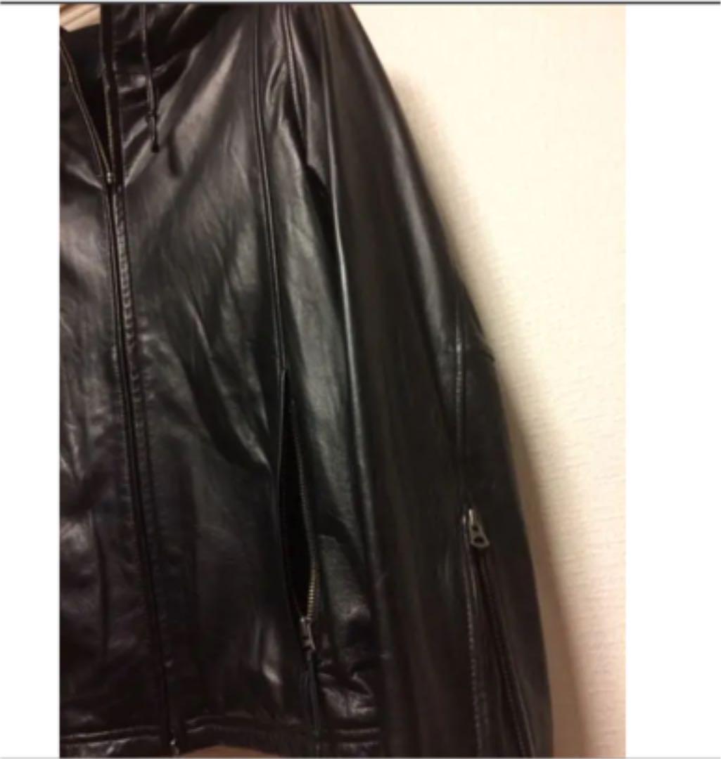 爆買い大人気 shama BLK 42 フーデット ライダース rVDRB-m55963981921 レザージャケット 低価人気SALE
