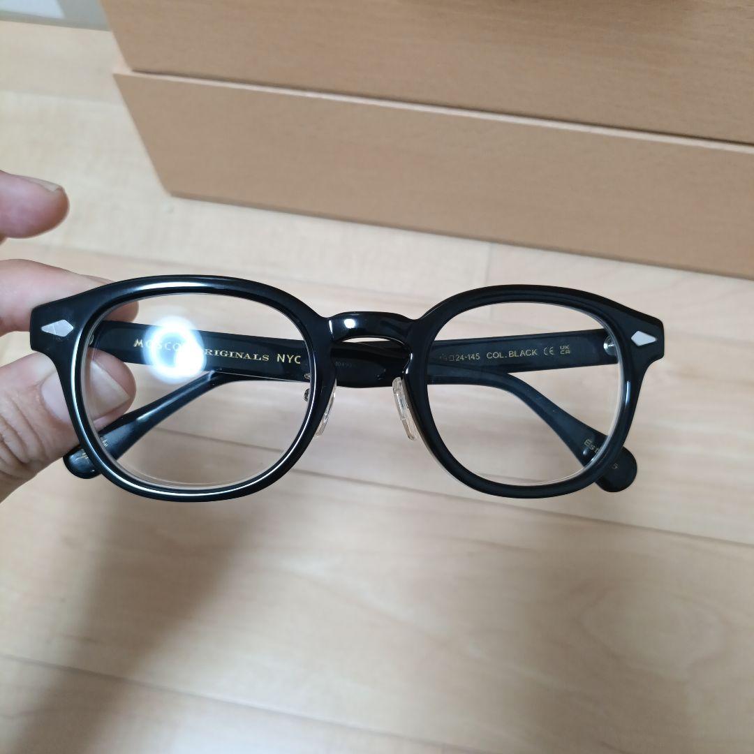 MOSCOT レムトッシュ ブラック ボストン型メガネ