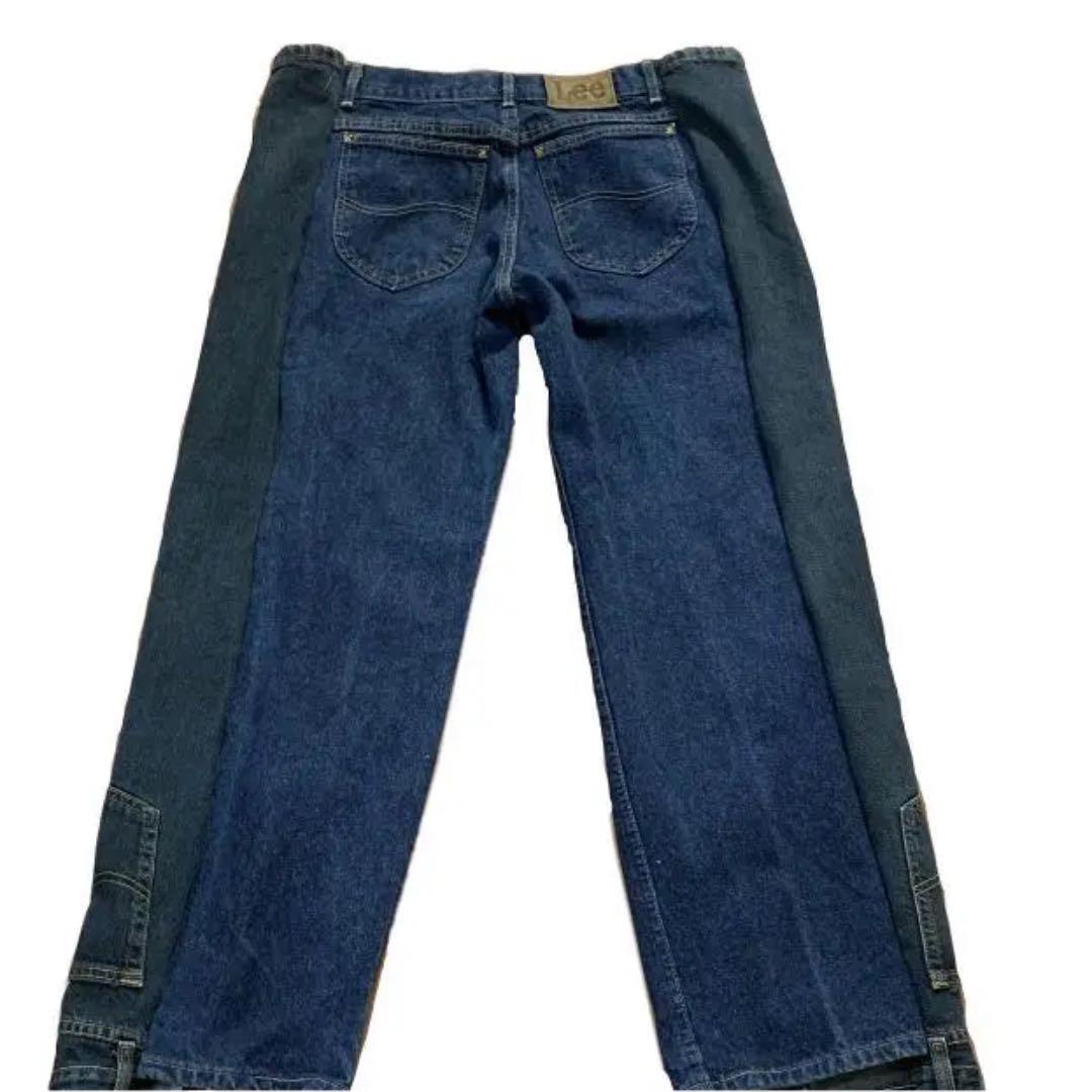 Leeリメイクフレアデニム リメイクデニム フレアパンツ