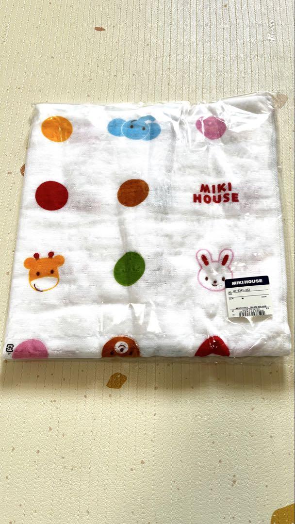 新品未開封 mikihouse ミキハウス ガーゼバスタオル 90✕90cm