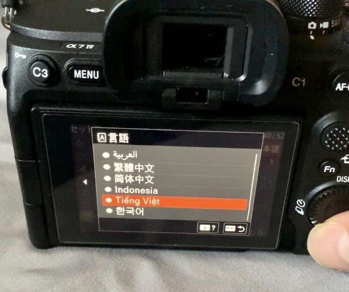 ソニーSONY a6400言語のロック解除 language unlock