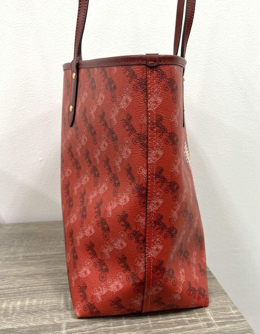 ⭐︎ COACH コーチ　トートバッグ　ホース　キャリッジプリント