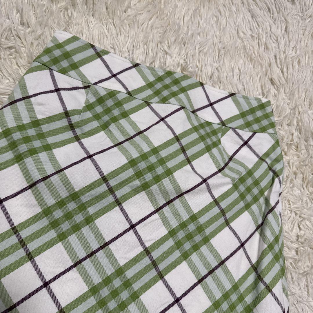 専用　BURBERRY LONDON チェック　緑　タイトスカート