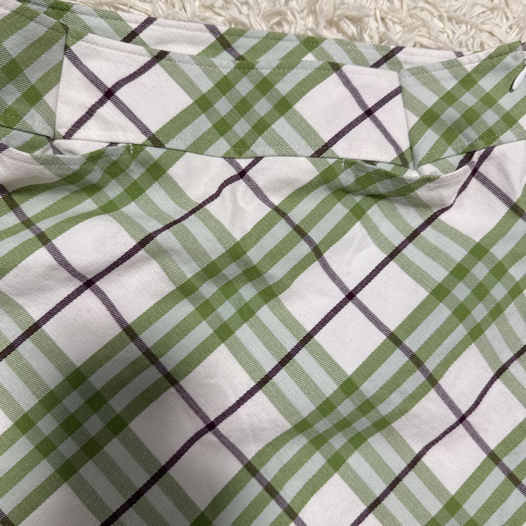 専用　BURBERRY LONDON チェック　緑　タイトスカート